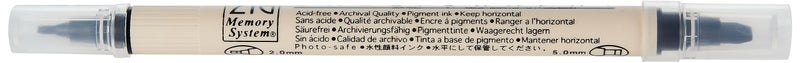 Zig Memory System Calligraphy Dual Tip Marker, Pure Black Pack of 6 (MS3400-010) - Image 2