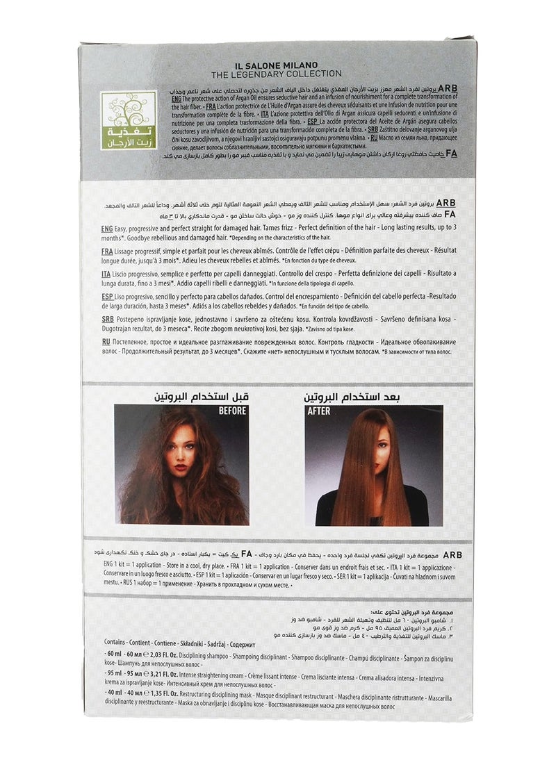 إل صالون مجموعة فرد الشعر بالبروتين مع زيت الأرجان - Image 2