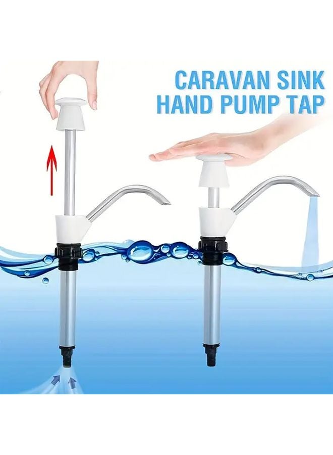 Durable Manual Hand Pump Tap White Ergonomic Handle Easy Installation No Electricity Needed - Image 5