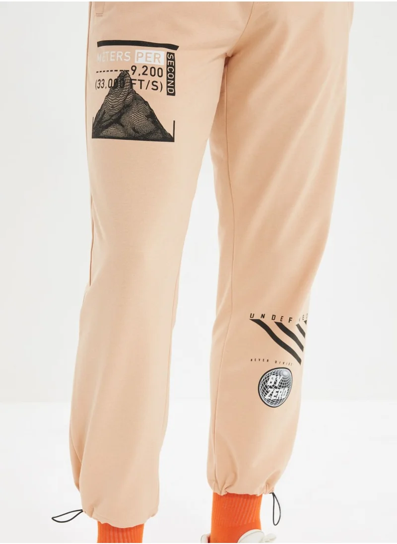 trendyol Printed Regular Fit Sweatpants