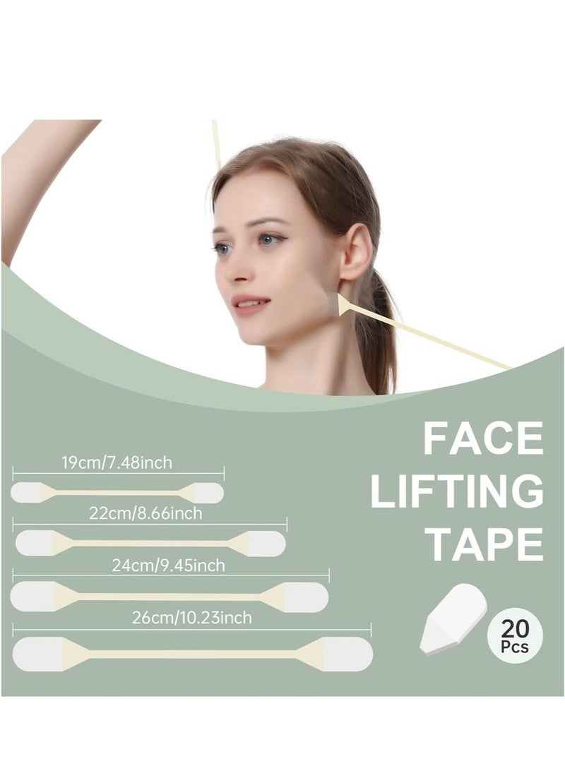 4 Piece Elastic Bands 20 Piece Replacement Tapes, V-face Neck and Eye Lift - Image 2