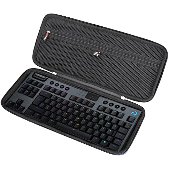 rayihni EVA HARD CARRY CASE FOR LOGITECH G915 TKL 80% COMPACT 87 KEY TENKEYLESS LIGHTSPEED WIRELESS RGB MECHANICAL GAMING KEYBOARD (CASE ONLY) - Image 2