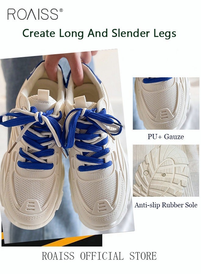 رويس أحذية رياضية أنيقة للسيدات، أحذية برباط غير قابلة للانزلاق، أحذية رياضية متعددة الاستخدامات ببطانة ناعمة، أحذية رياضية مريحة للسيدات، مناسبة للارتداء اليومي والأنشطة الخارجية - Image 4