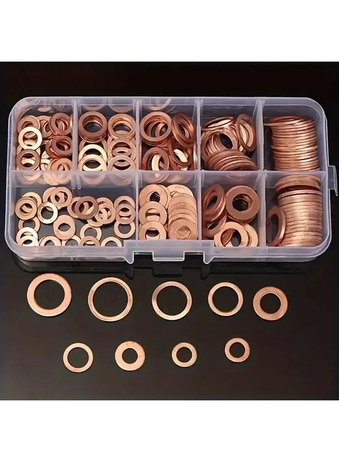100 قطعة مجموعة صواميل ومسامير ووسادات نحاسية متينة M5 M6 M8 M10 M12 M14 - Image 3