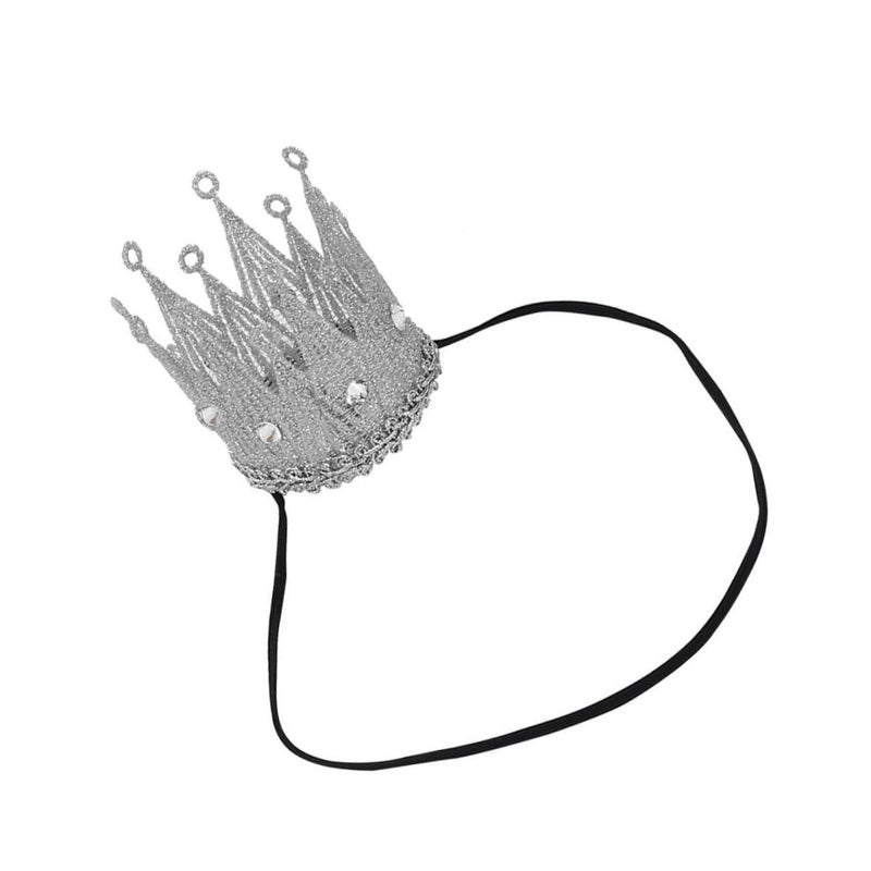 Silver Tiara Headband And Crown Set For Baby Boy Girl Shower Photo Prop - Image 2