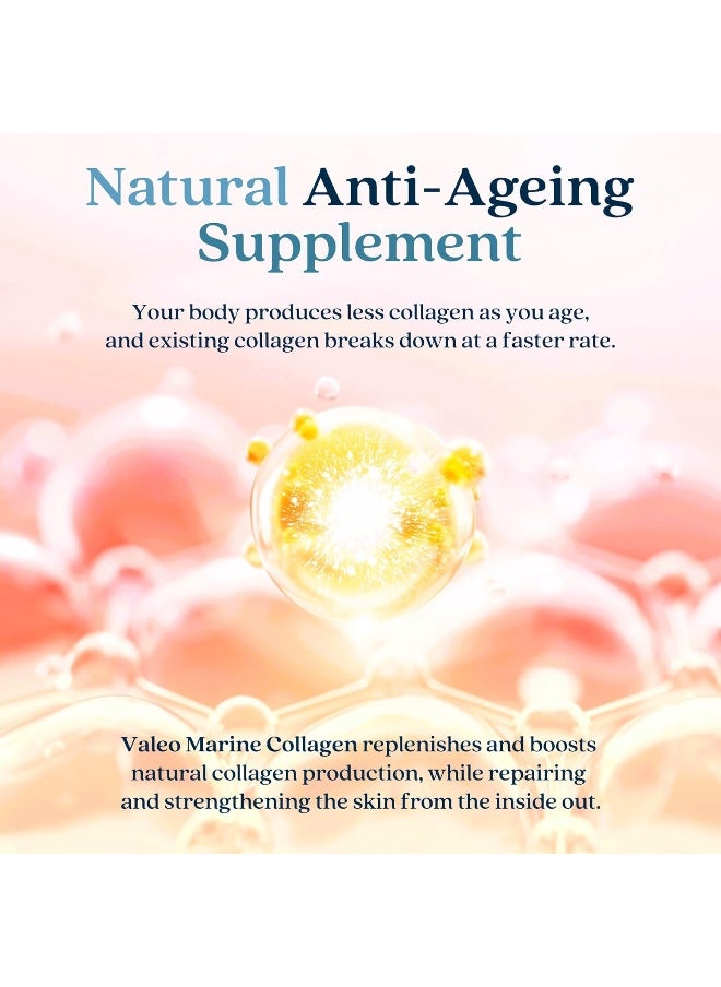 VALEO - Marine Collagen Japanese Collagen Peptides Unflavored 208 Gm, 8 G Per Serving - Image 1