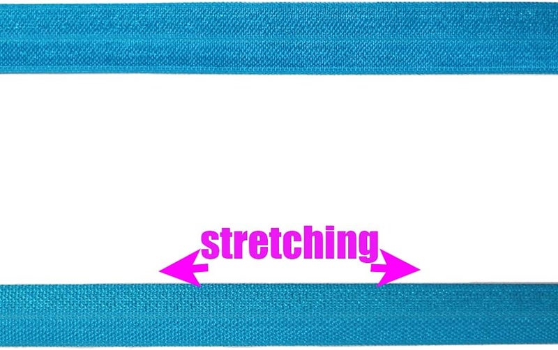 JESEP Lake Blue Fold Over Elastic 5/8 inch 15mm Elastic Bands for Sewing 40 Yards Wide Elastic Headbands Stretchy Ribbon for Crafts-Elastic Straps Trim for Girls Hair Ties-Bow-DIY Projects-Clothes - Image 5