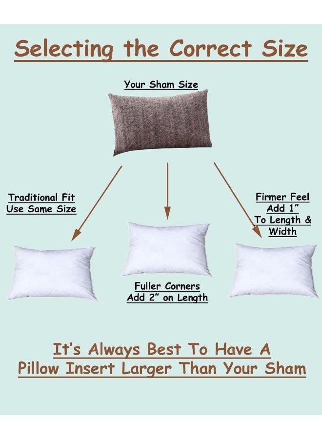 Pillowflex Premium Polyester Pillow Insert  13x21  Rectangle Pillow Form Machine Washable Soft Sham Supports Decorative Form for Covers and Throw Pillows Hypoallergenic  Made in USA  2 Pack - Image 2