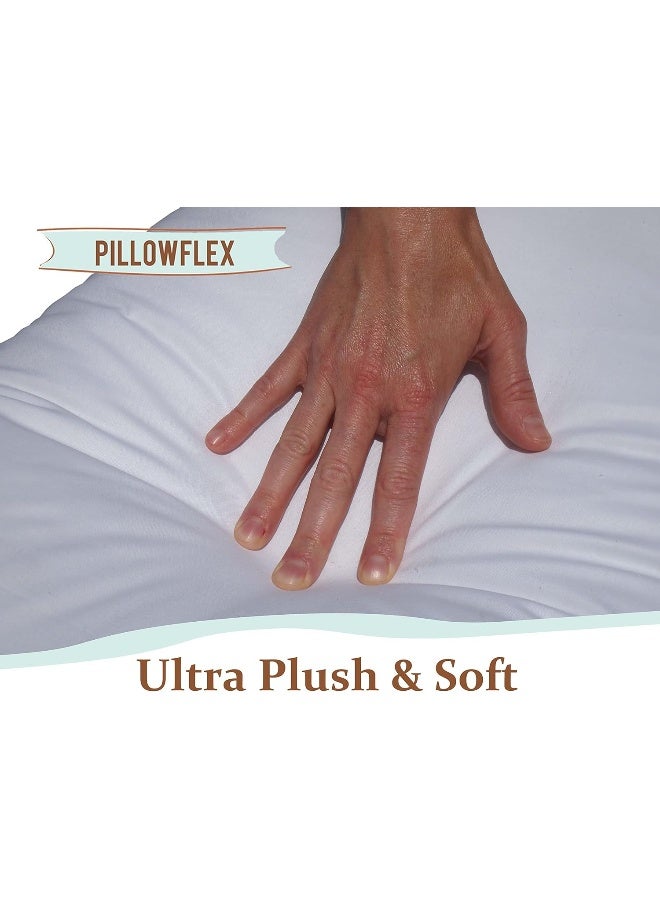 Pillowflex Premium Polyester Pillow Insert  13x21  Rectangle Pillow Form Machine Washable Soft Sham Supports Decorative Form for Covers and Throw Pillows Hypoallergenic  Made in USA  2 Pack - Image 5