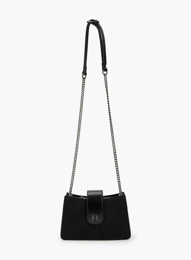 Flora Bella By Shoexpress Chain Strap Crossbody Bag with Magnetic Closure
