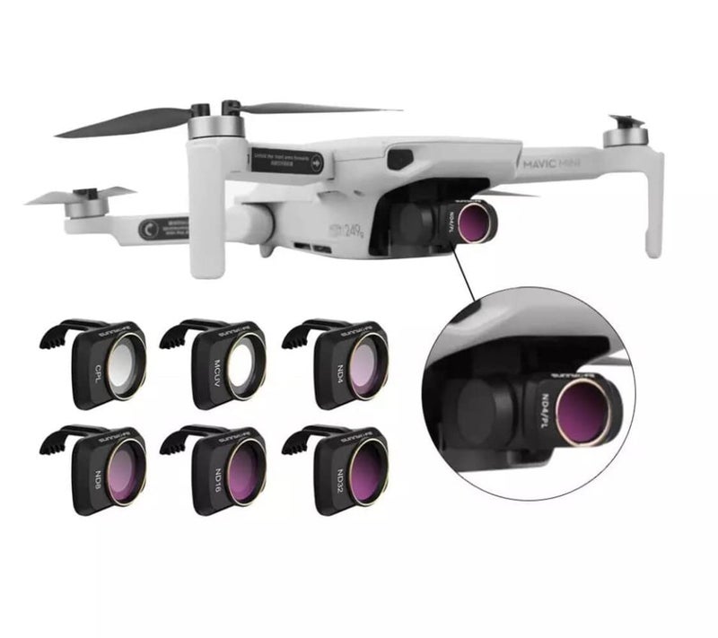 GetZget Sunnylife Filter Combo for DJI Mavic Mini/Mini 2/ Mini SE Accessories ND Filters Set ND4PL+ND8PL+ND16PL+ND32PL (4 in 1 Set(NDPL)) - Image 4