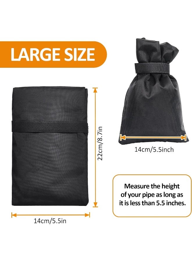 MENOLY MENOLY 12 Pack Outdoor Faucet Covers for Winter, 5.5" W x 8.7"H Thickened Reusable AntiFrozen Waterproof Outdoor Faucet Protector for Cold Weather Freeze Water Spigot Socks - Image 2
