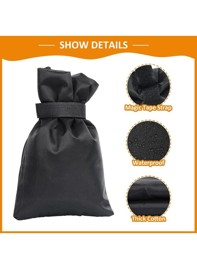MENOLY MENOLY 12 Pack Outdoor Faucet Covers for Winter, 5.5" W x 8.7"H Thickened Reusable AntiFrozen Waterproof Outdoor Faucet Protector for Cold Weather Freeze Water Spigot Socks - Image 4