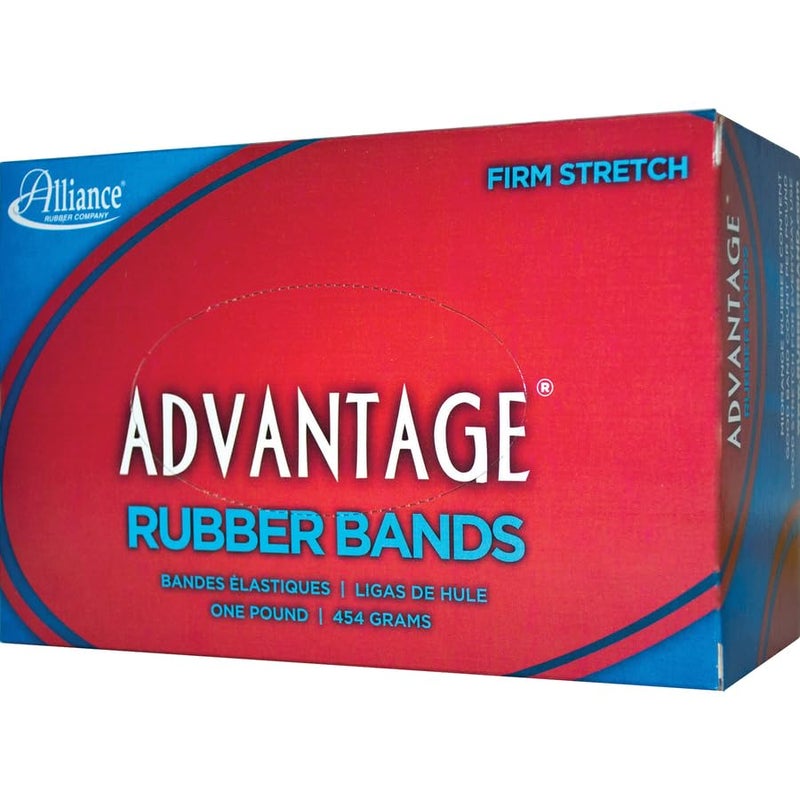 Alliance Rubber 96325 Advantage Rubber Bands Size #32, 1 lb Box Contains Approx. 700 Bands (3" x 1/8", Red) - Image 3