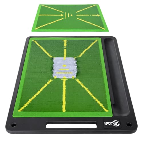 JIUYIBC Golf Mat Pro Premium Swing Training Mat for Analyzing Swing Path and Ball Impact, Replaceable Golf Practice Mats for Indoor Outdoor Hitting Training, Gifts for Men - Image 1