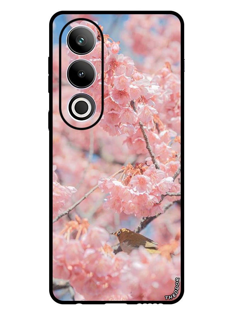 Theodor Protective Case Anti Scratch Shock Proof Bumper Cover For OnePlus Ace 3V Pink flowers - Image 1