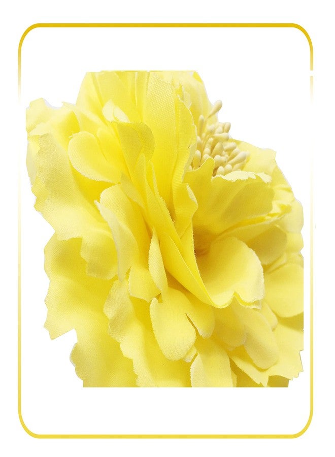 Geek-M Hair Flower Clips Brooch Boutique Hair Accessories Bohemia Hairpins for Women Girls (Yellow) 1 Count (Pack of 1) - Image 2