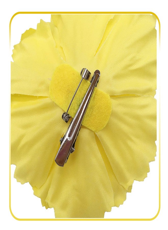 Geek-M Hair Flower Clips Brooch Boutique Hair Accessories Bohemia Hairpins for Women Girls (Yellow) 1 Count (Pack of 1) - Image 4