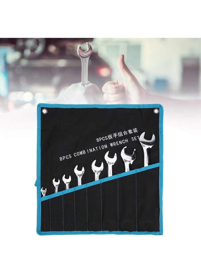 GGOOT 9Pcs Double Head Combination Wrench Set Double Open Spanner Set Hardware Hand Tool for DIY Home Garage Workshop Repair  - Image 3