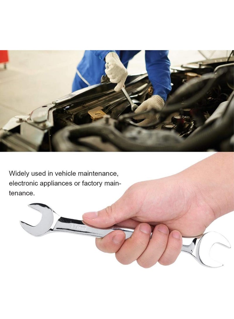 GGOOT 9Pcs Double Head Combination Wrench Set Double Open Spanner Set Hardware Hand Tool for DIY Home Garage Workshop Repair  - Image 4