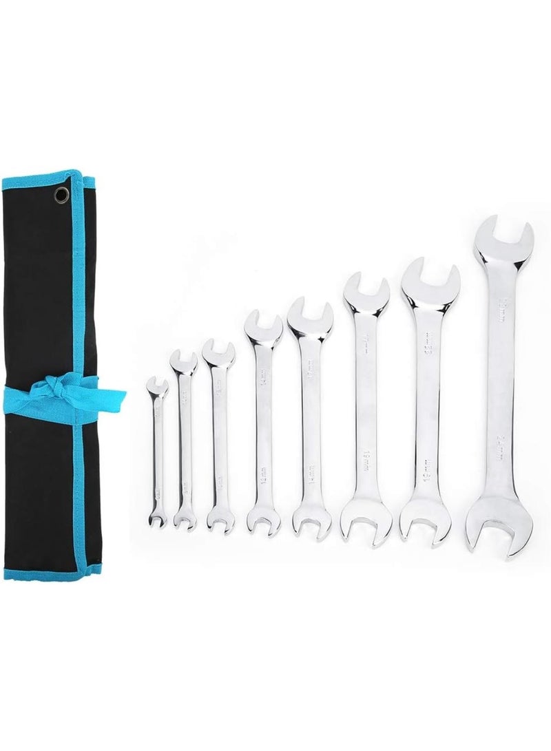 GGOOT 9Pcs Double Head Combination Wrench Set Double Open Spanner Set Hardware Hand Tool for DIY Home Garage Workshop Repair  - Image 1