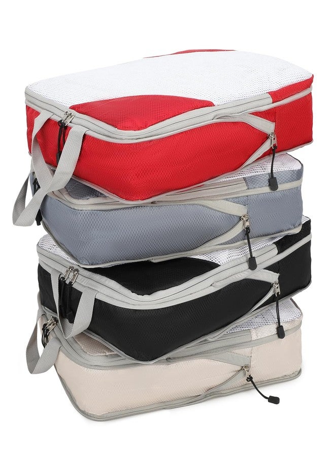 Barsine Large Compression Packing Cubes for Travel 4 Set Luggage Suitcase Organizer Bag Traveling Essentials - Image 1