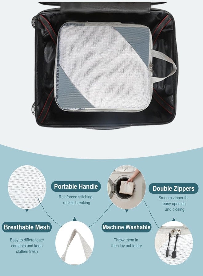 Barsine Large Compression Packing Cubes for Travel 4 Set Luggage Suitcase Organizer Bag Traveling Essentials - Image 5