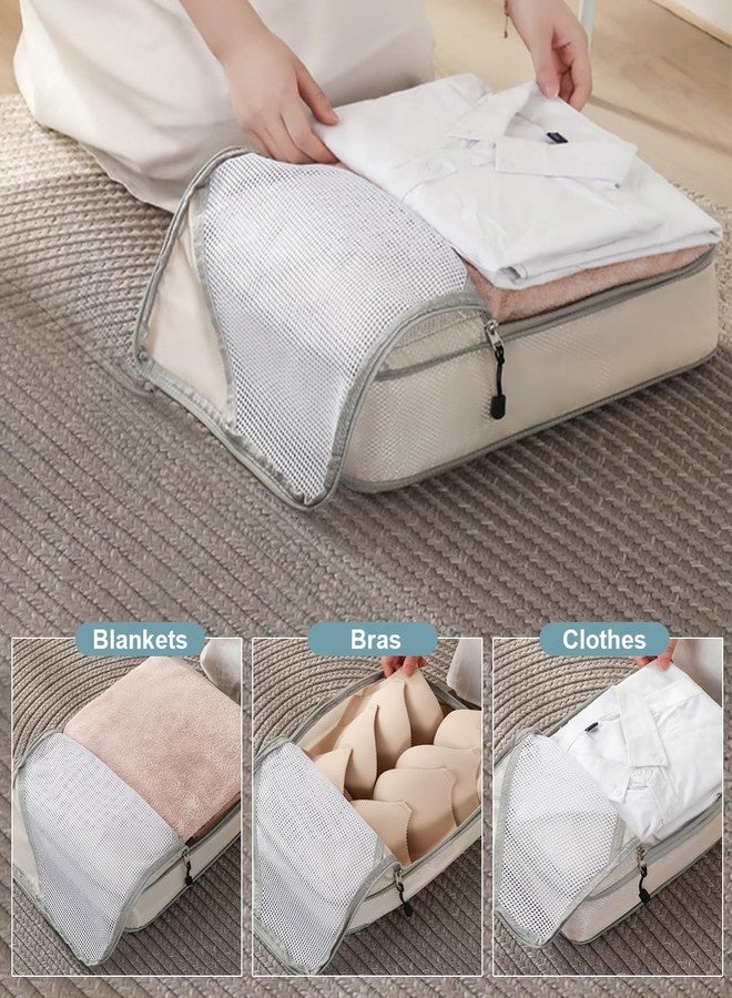 Barsine Large Compression Packing Cubes for Travel 4 Set Luggage Suitcase Organizer Bag Traveling Essentials - Image 4