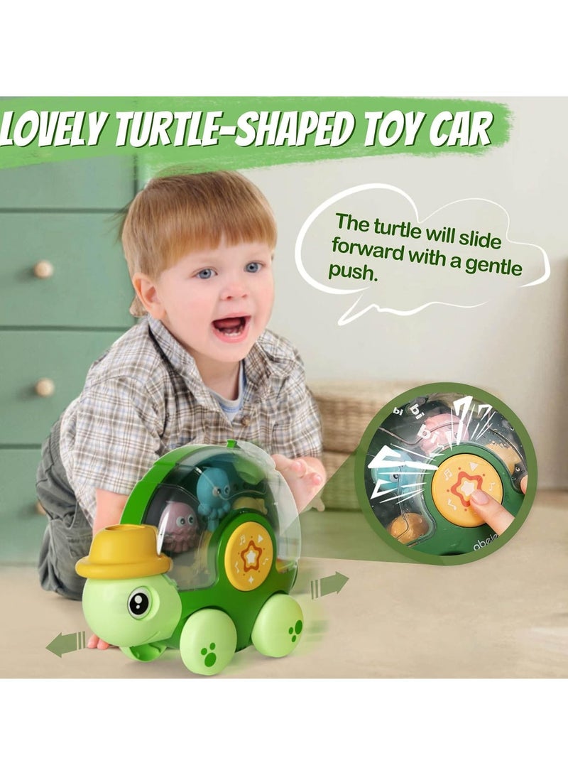 Bath Toys for Toddlers, Baby Bath Toys Turtle Set with a Rotating Waterwheel and 2 Wind-up Swimming Turtles, Interactive Bathtub Water Toys with Sound and 3 Suction Cups - Image 5