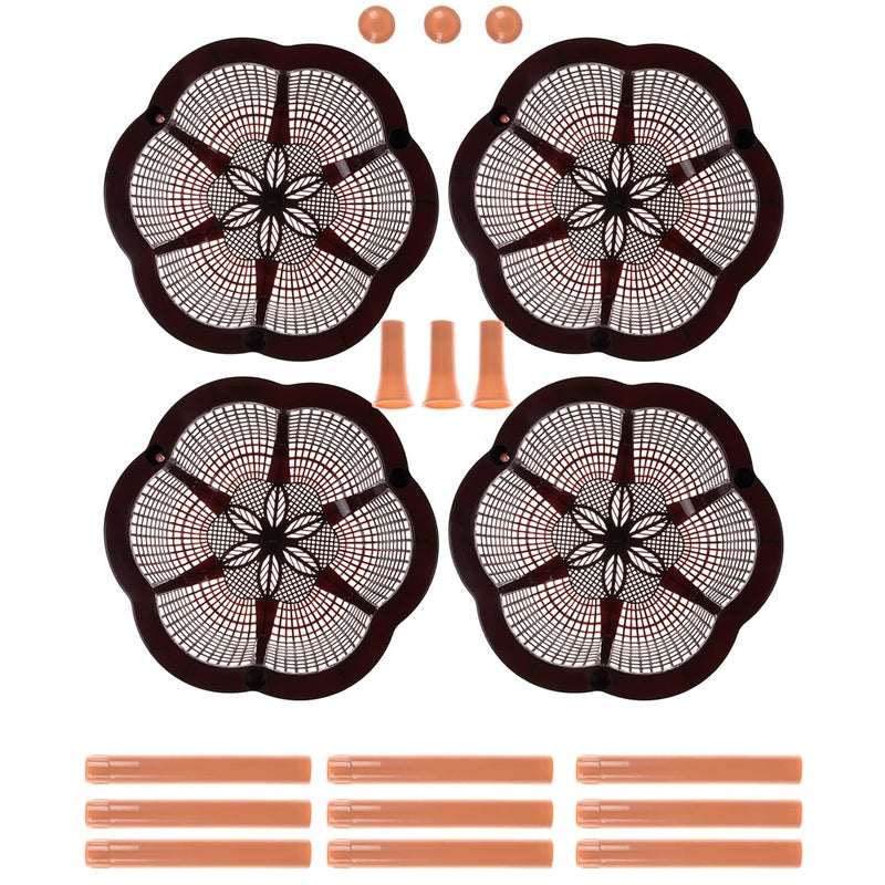 Kuber Industries Storage Basket Plastic 3 Layer Kitchen Storage Basket Storage Rack for Kitchen MultiLayer Vegetable Rack Desire FloorStanding Rack Brown - Image 5