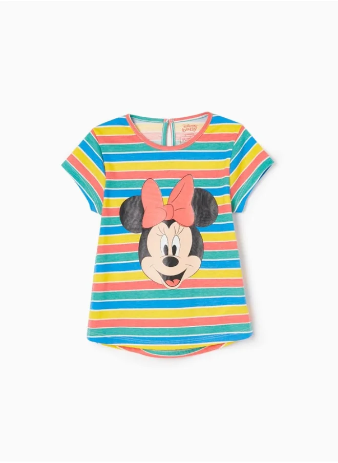 زيبي Cotton T-shirt for Baby Girls 'Minnie', Multicoloured