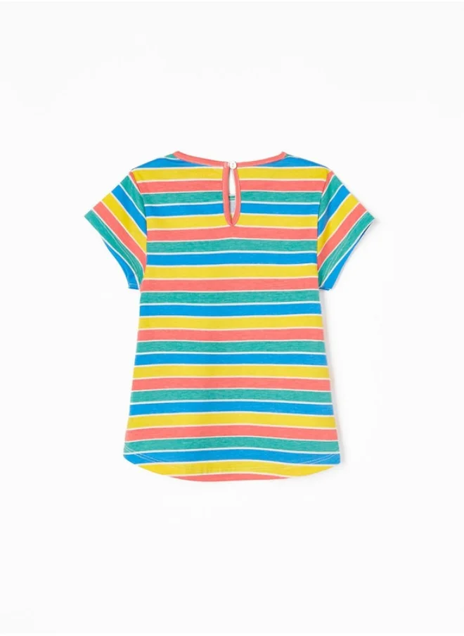 زيبي Cotton T-shirt for Baby Girls 'Minnie', Multicoloured