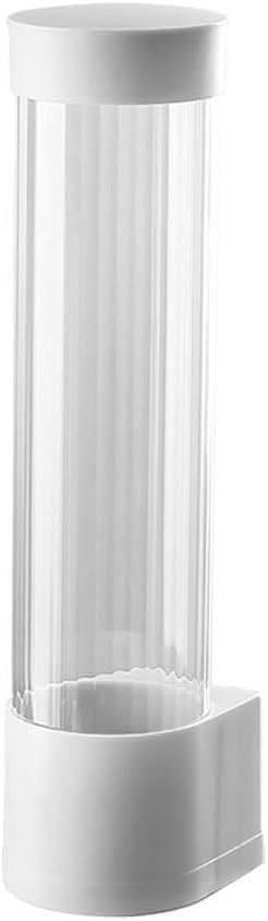 FRENYEAR Self Adhesive Paper Cup Glass Dispenser Holder Wall Mounted Plastic Drinking Water Cup Dispenser Glass Dispenser Holder Disposable Cup Holder Organizer - Image 1