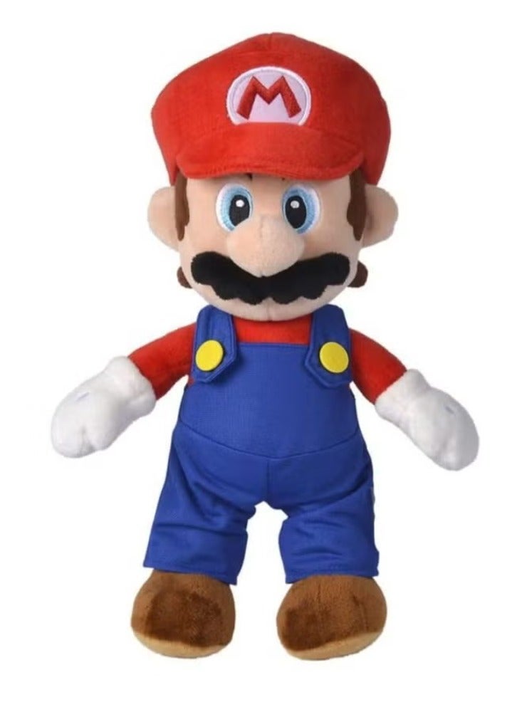 Pack of 8 Super Mario Stuffed soft Plush Toy Collection Toy for Kids ,Red , 25cm - Image 1