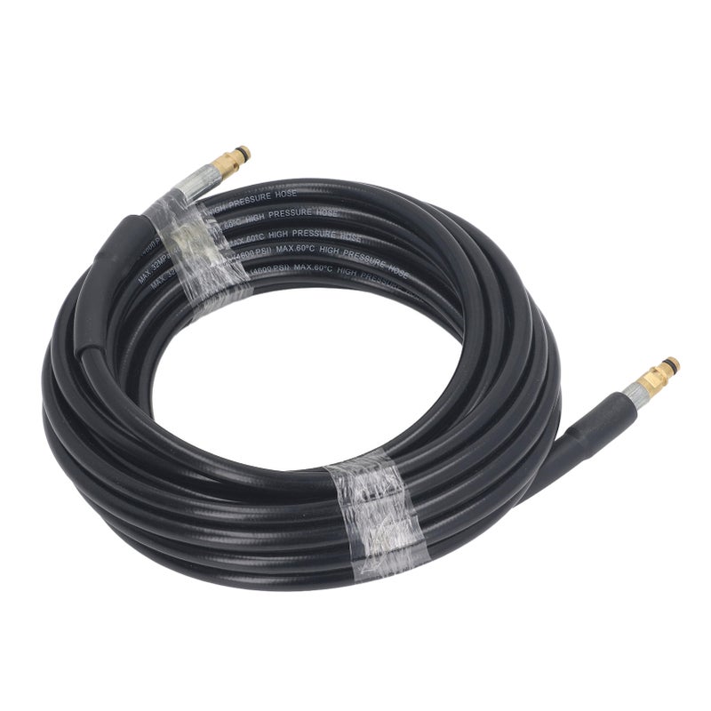 Pressure Washer Hose 25FT: 4600PSI High Strength Steel Wire - Rubber Protective Cover Extension Hose for Karcher K2-K7, Automotive Outdoor Home Cleaning - Image 4