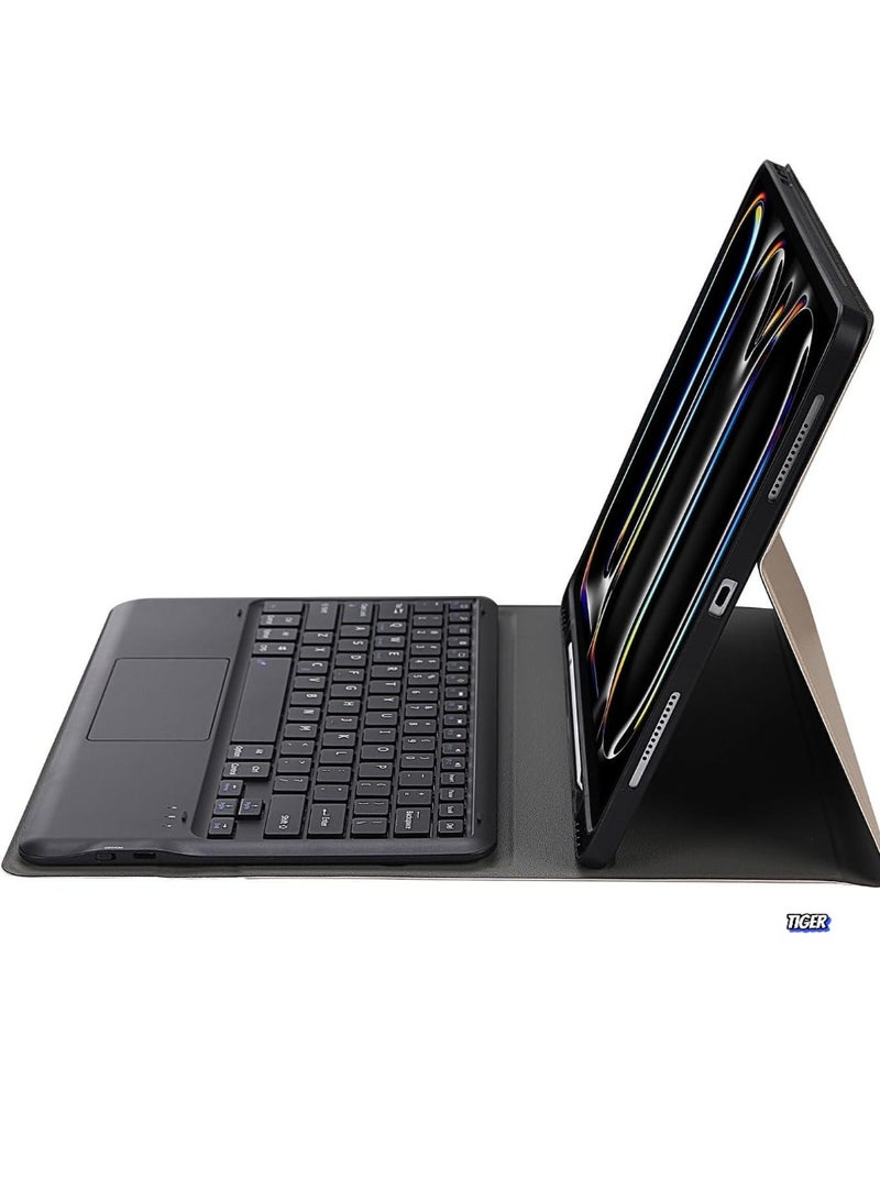 TIGER Touch Case Keyboard Case for iPad Air 13 Inch (M2) 2024 – With Touchpad, Bluetooth Keyboard, Detachable Keyboard Cover, Ultra-Slim Design, Black – Perfect for Productivity, Typing, and Entertainment - Image 2