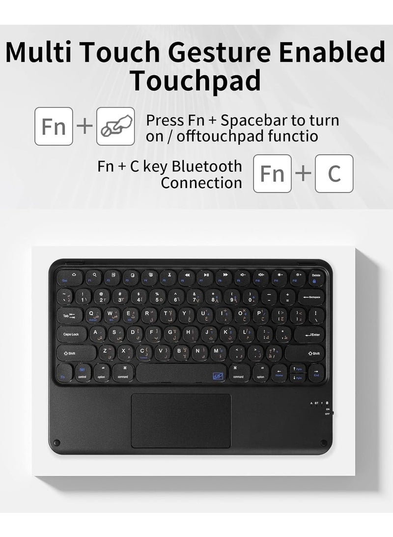 TIGER Touch Case Keyboard Case for iPad Air 13 Inch (M2) 2024 – With Touchpad, Bluetooth Keyboard, Detachable Keyboard Cover, Ultra-Slim Design, Black – Perfect for Productivity, Typing, and Entertainment - Image 5