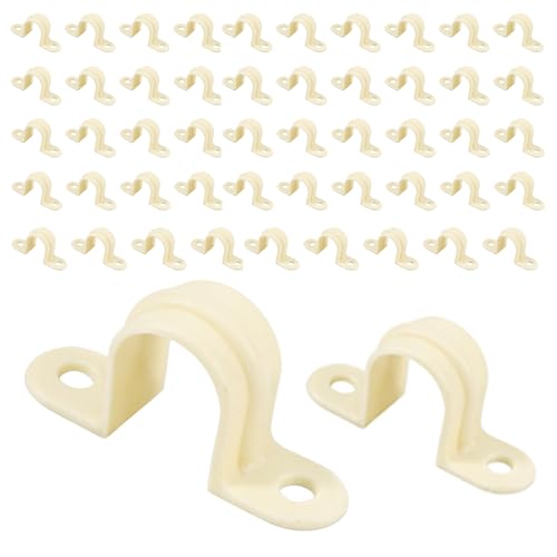 EFIELD Pack of 50 EFIELD 34inchTwo Hole Mount Pipe Clamps Pipe Support For Pex Copper CPVC PipePPSU1807117 - Image 1