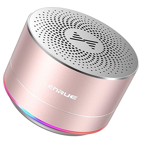 LENRUE Portable Wireless Bluetooth Speaker with Built-in-Mic,Handsfree Call,AUX Line,HD Sound and Bass for iPhone Ipad Android Smartphone and More (Pink+case) - Image 5