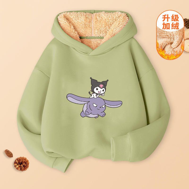 Lambskin Fleece-Lined Thickened Warm Children'S Top Boys' And Girls' Cullomi Pattern Winter 2024 Pullover Jacket - Image 5