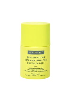 HYPHEN Resurfacing 10% Aha Bha Pha Exfoliatorinstant Exfoliation With 20% Pineapple Extract Leaveon Exfoliating Serum Smoothens Texture Unclogs Pores Nonirritatingfacial For Men & Women 50Ml  - Image 1