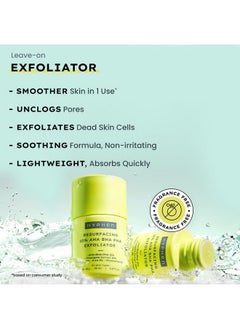 HYPHEN Resurfacing 10% Aha Bha Pha Exfoliatorinstant Exfoliation With 20% Pineapple Extract Leaveon Exfoliating Serum Smoothens Texture Unclogs Pores Nonirritatingfacial For Men & Women 50Ml  - Image 2