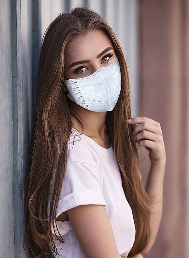 100-Piece N95 Disposable Particulate Respiratory Face Mask - Image 2