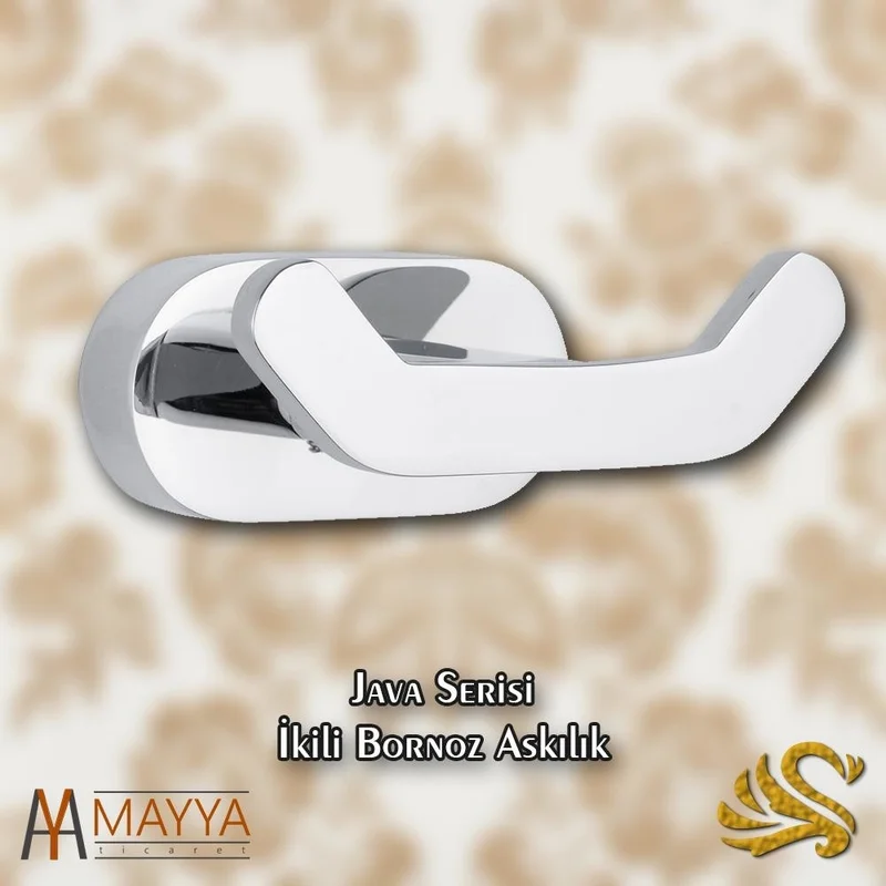 ساراي بانيو Saray Bathroom Java Double Bathrobe Rack