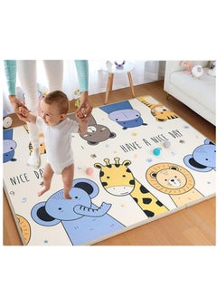 XiuWoo Double Sided Foldable Water Proof Reversible Large Soft Folding Playmat, Extra Thick Kids Crawling Foam Floor, Large Tummy Time and Crawling Mat for Babies, Kids  - Image 2