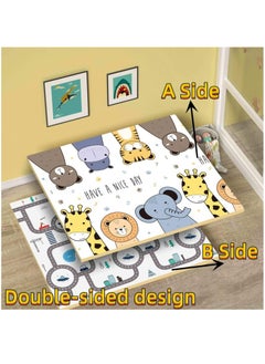 XiuWoo Double Sided Foldable Water Proof Reversible Large Soft Folding Playmat, Extra Thick Kids Crawling Foam Floor, Large Tummy Time and Crawling Mat for Babies, Kids  - Image 4