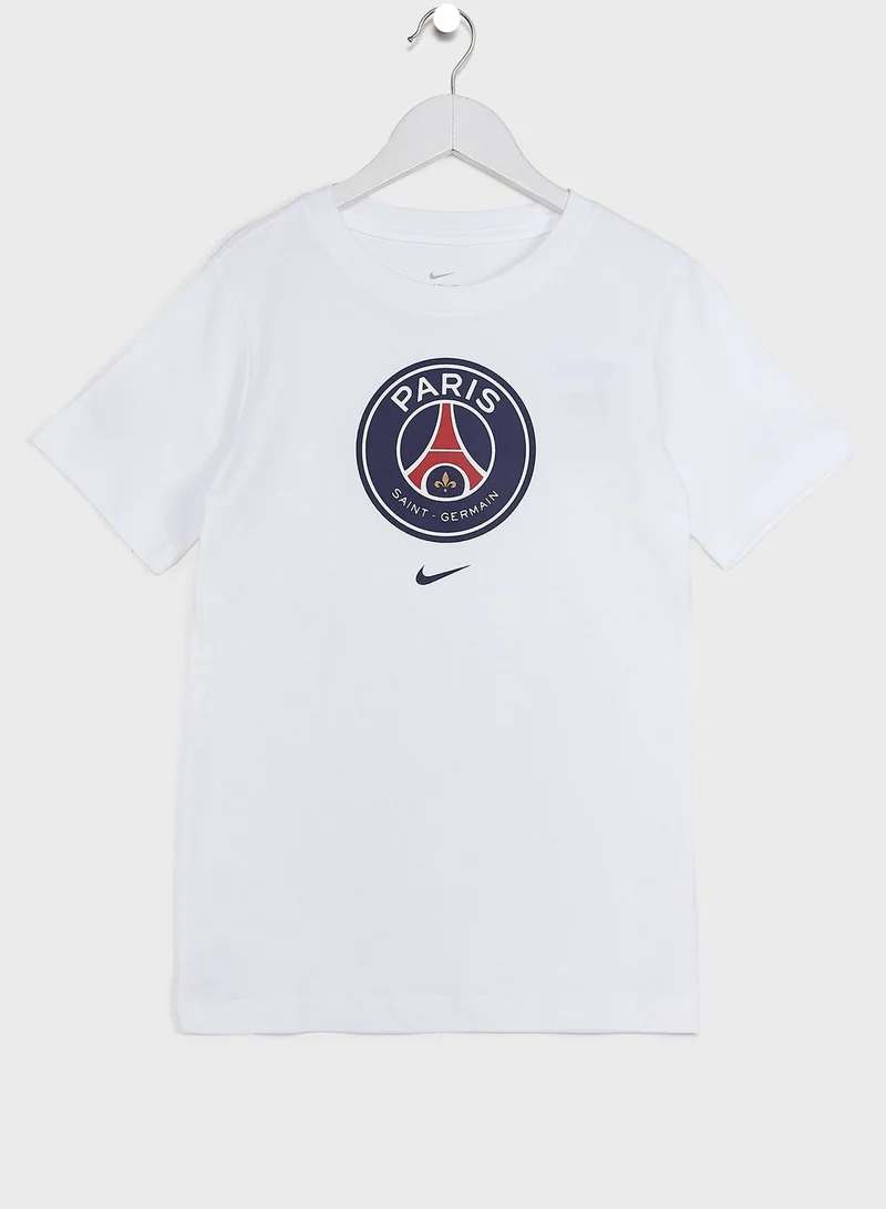 Nike Youth Psg Crest T-Shirt
