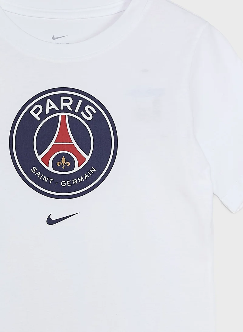 Nike Youth Psg Crest T-Shirt