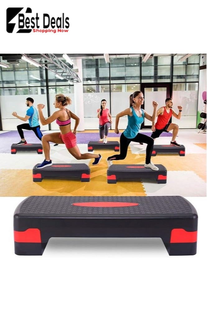 Best Deals Aerobic Exercise, Yoga Exercise Progress Pedal Exercise Aid，Aerobic Stepper，Home Gym Exercise Steps Fitness Equipment Workout Platform Adjustable - Image 2