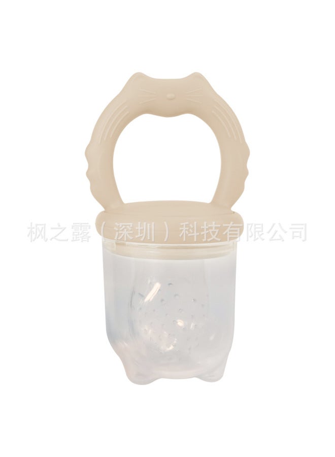 Silicone Baby Fruit And Vegetable Bite Bite Food Supplementary Artifact Ice Lattice Food Grade Fruit And Vegetable Feeder Bite Bag Pacifier